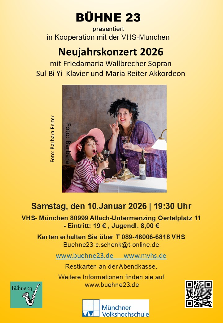 Konzertplakat 10-01-2026 Friedamaria Wallbrecher(Sopran), Su Bi Yi(p), Maria Reiter (akk)